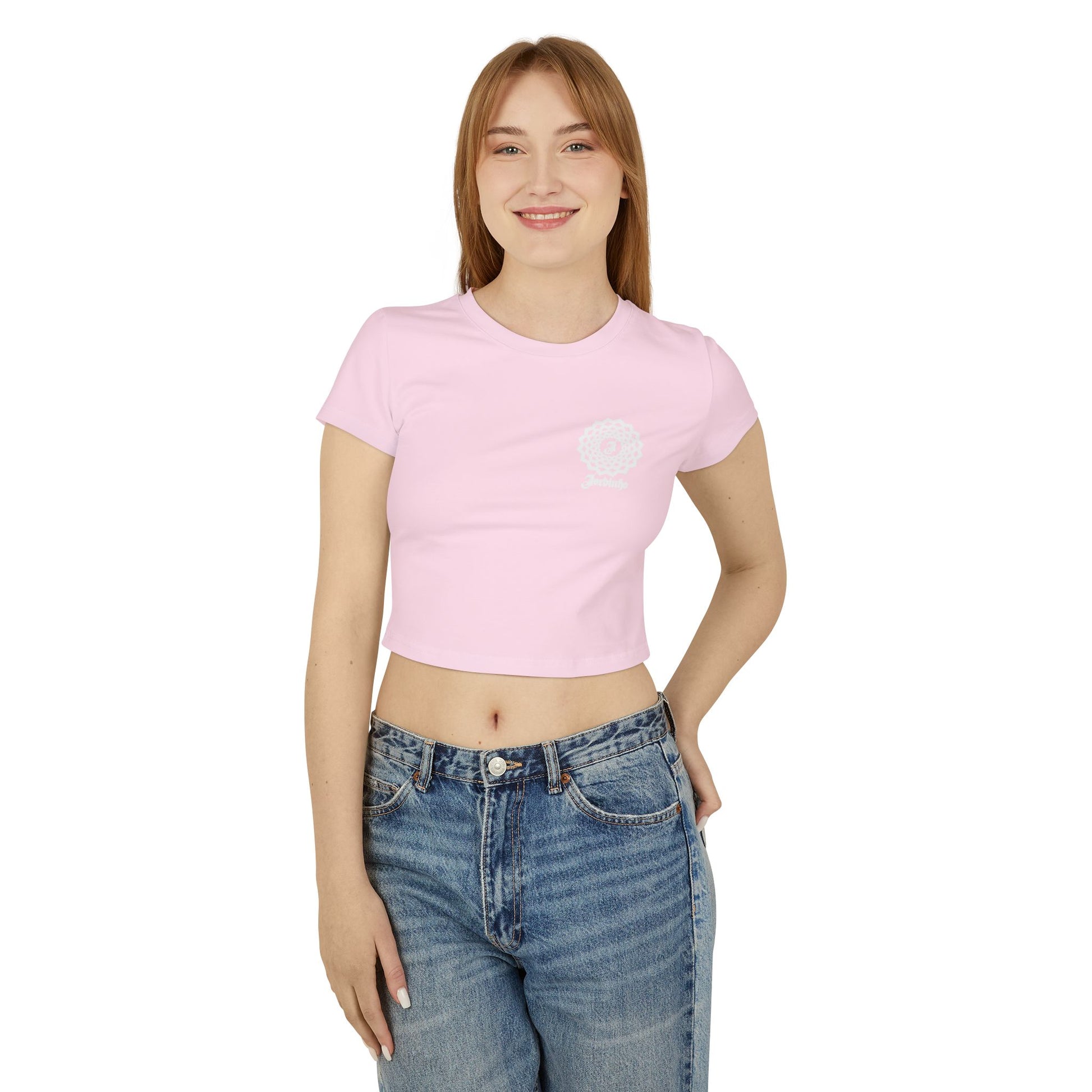 Artistic Women's Baby Tee with Graphic Design - Unique Crop Top for Casual Chic Style