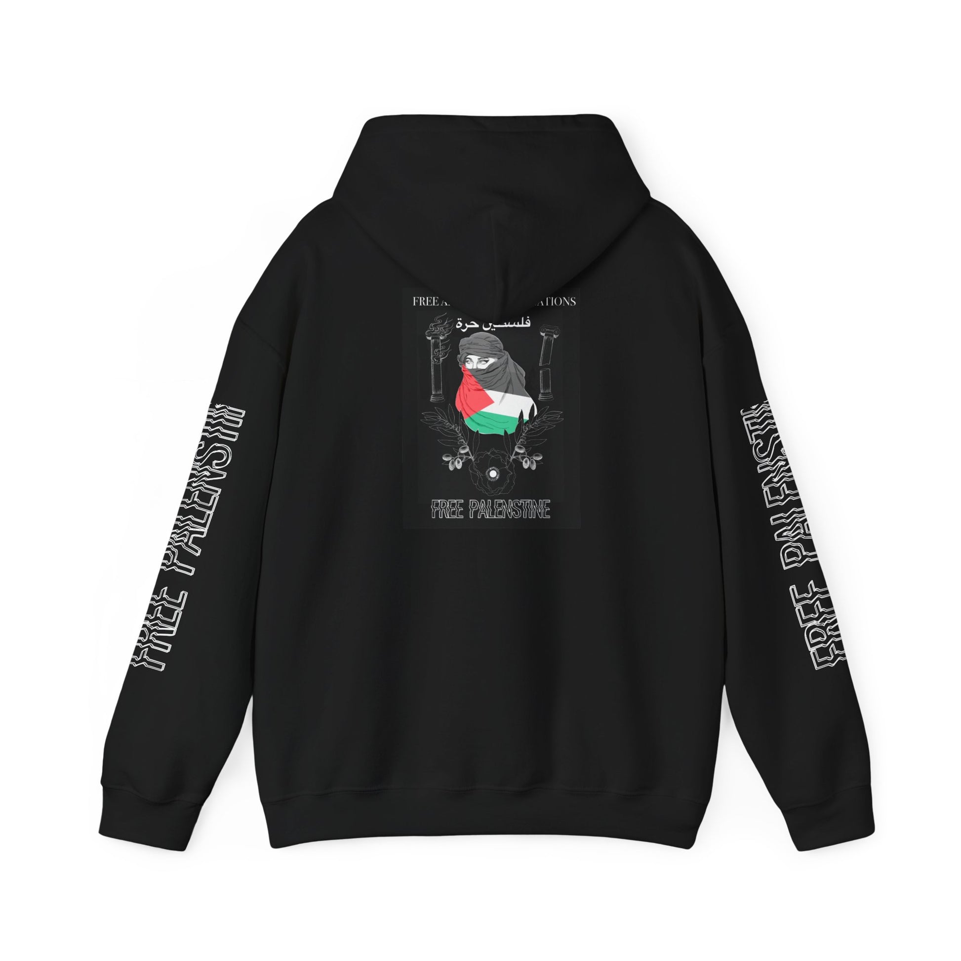 Free Palestine Graphic Hoodie, Unisex Sweatshirt, Protest Wear, Casual Style, Statement Piece, Gift for Activists