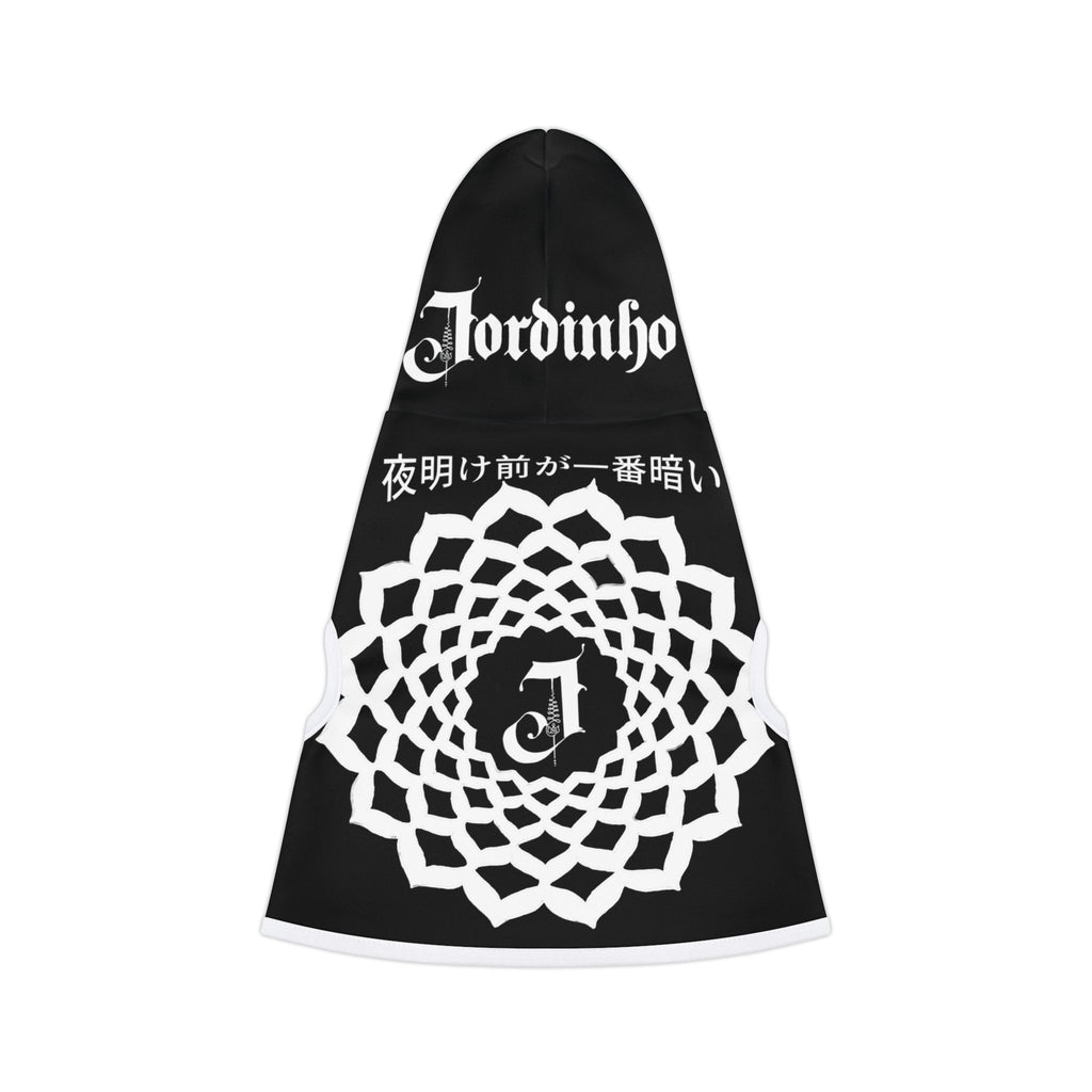 Black Jordinho Mandala dog and cat pet Hoodie  -