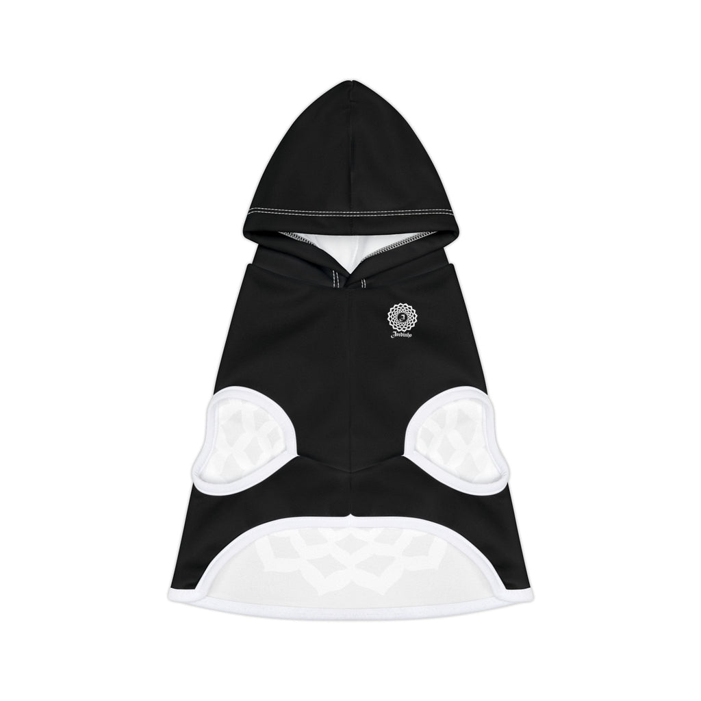 Black Jordinho Mandala dog and cat pet Hoodie  -