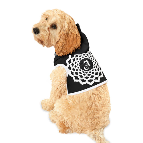 Black Jordinho Mandala dog and cat pet Hoodie  -
