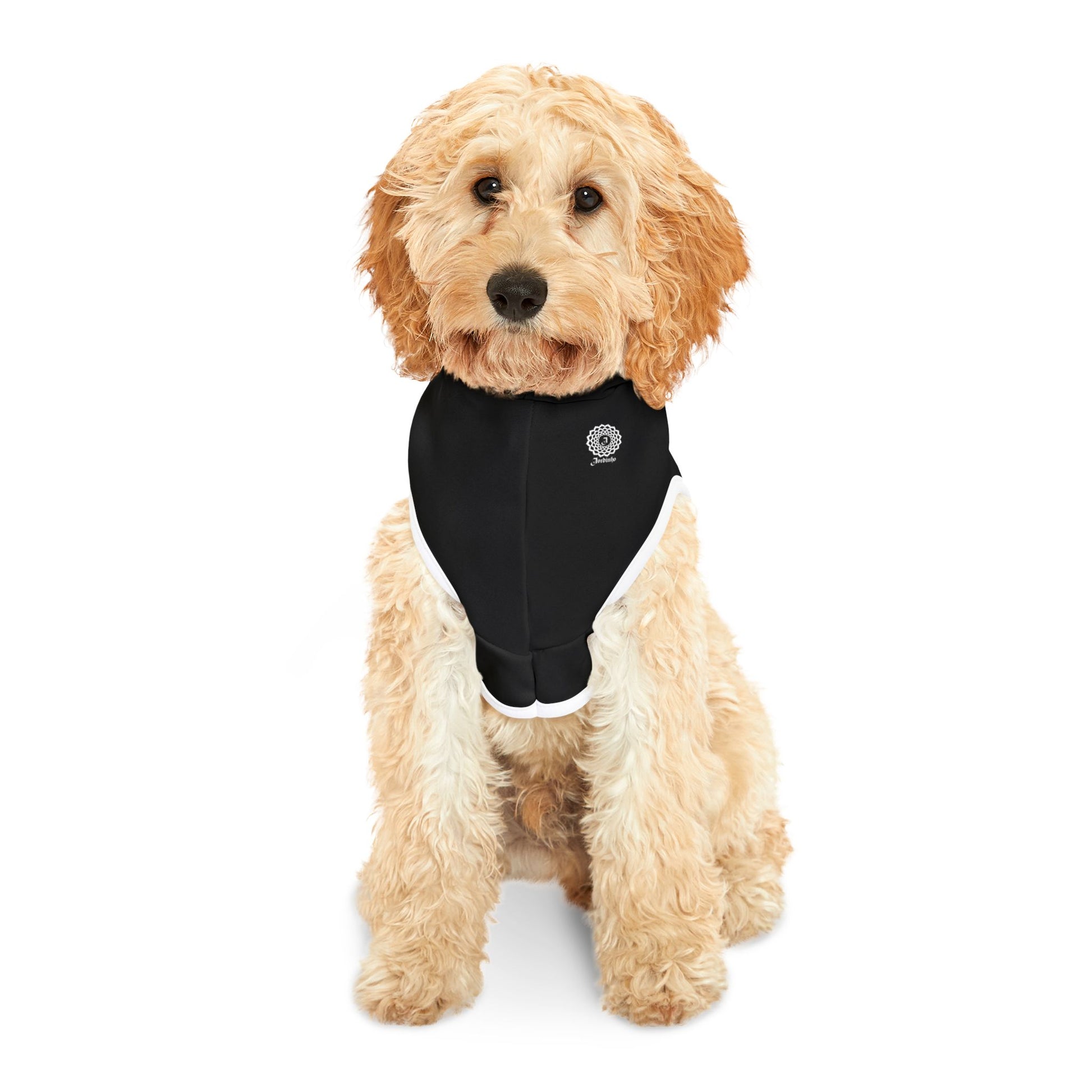 Black Jordinho Mandala dog and cat pet Hoodie  -