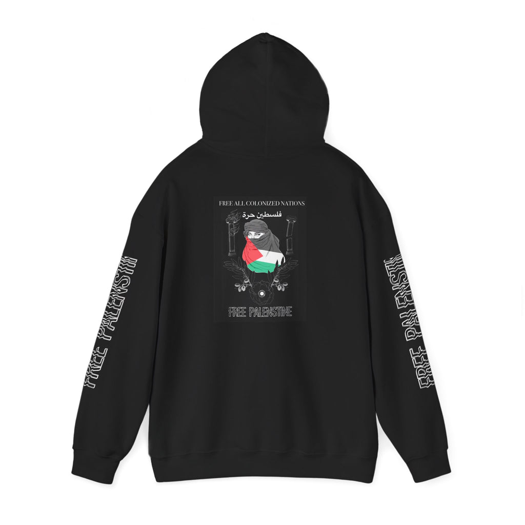 Free Palestine Graphic Hoodie, Unisex Sweatshirt, Protest Wear, Casual Style, Statement Piece, Gift for Activists