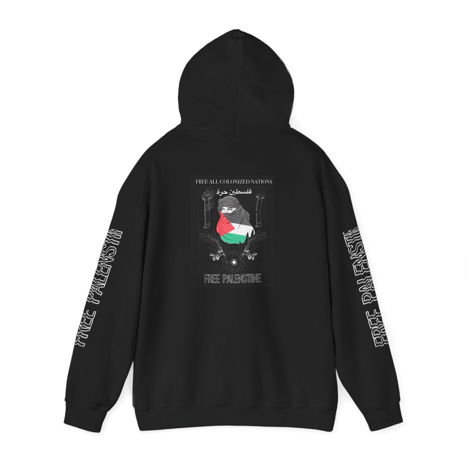 Free Palestine Graphic Hoodie, Unisex Sweatshirt, Protest Wear, Casual Style, Statement Piece, Gift for Activists